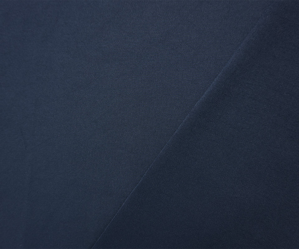 Dark Navy Famous Maker Nylon Solid Tricot Knit Yoga Fabric