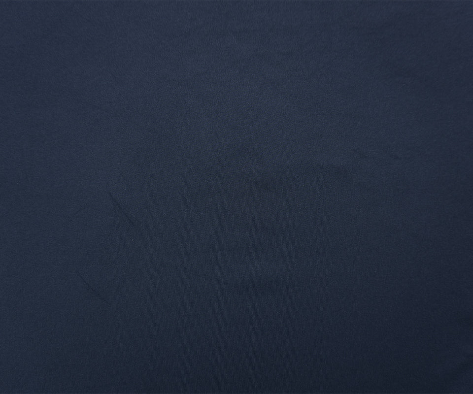 Dark Navy Famous Maker Nylon Solid Tricot Knit Yoga Fabric