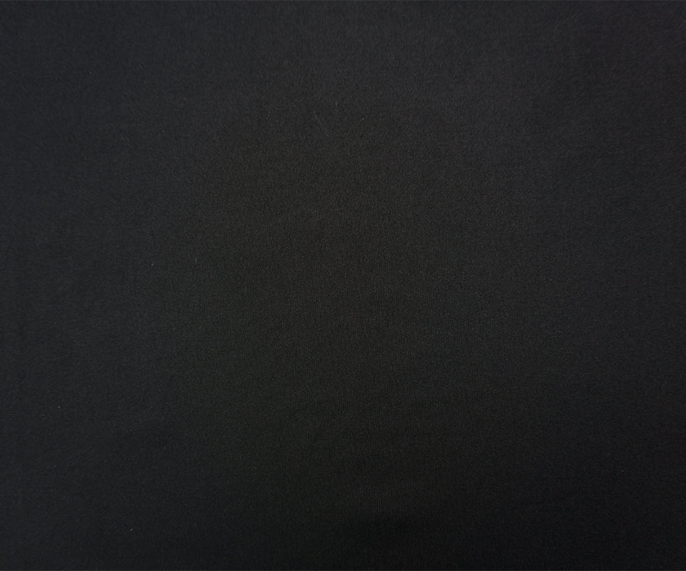 Black Famous Maker Nylon Spandex Solid Tricot Knit Yoga Fabric