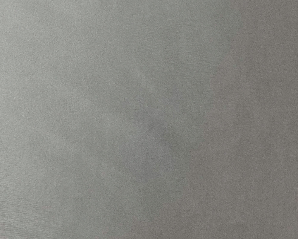 Gray Nylon Solid Satin Tricot Knit Famous Maker Yoga Fabric
