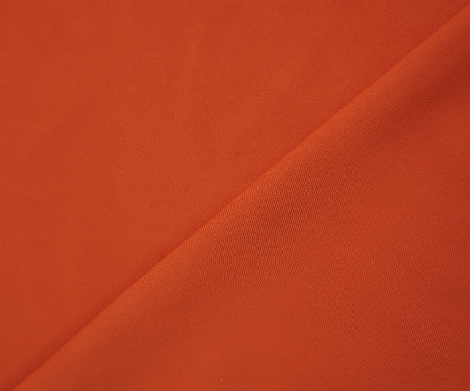 Orange Famous Maker Nylon Stretch Solid Tricot Knit Yoga Fabric