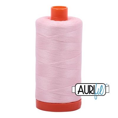 Aurifil 2410 Mustard 50wt cotton quilting thread 1300m spool