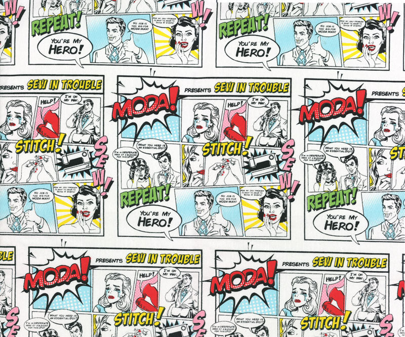 Super Heroes In Disguise 45" wide fabric per yard