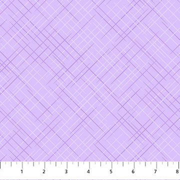 Northcott On The Bias quilting cotton in Lilac purple