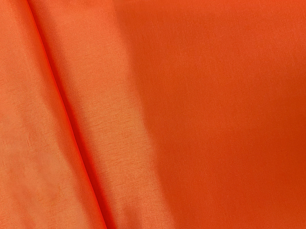 Orange Poly China Silk Solid Lining Woven Fabric