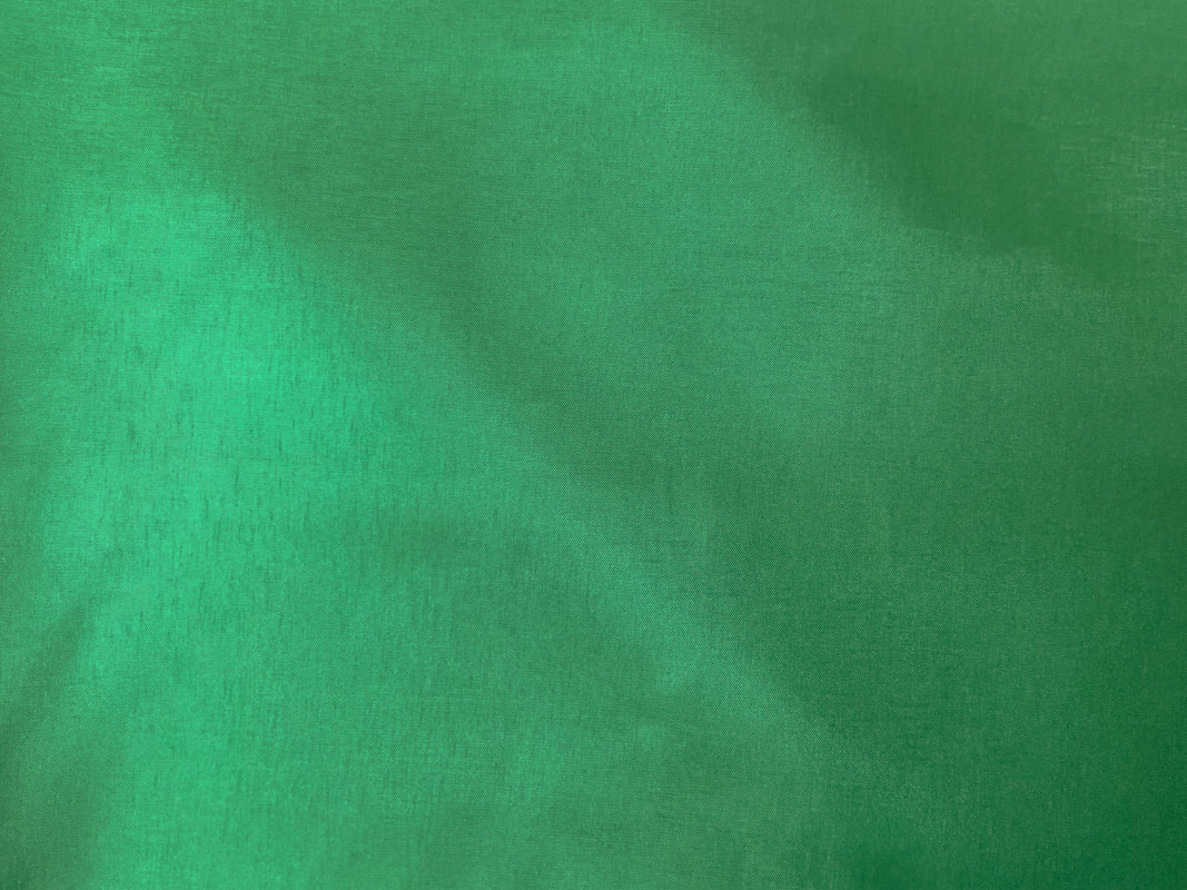Green Poly China Silk Solid Lining Woven Fabric