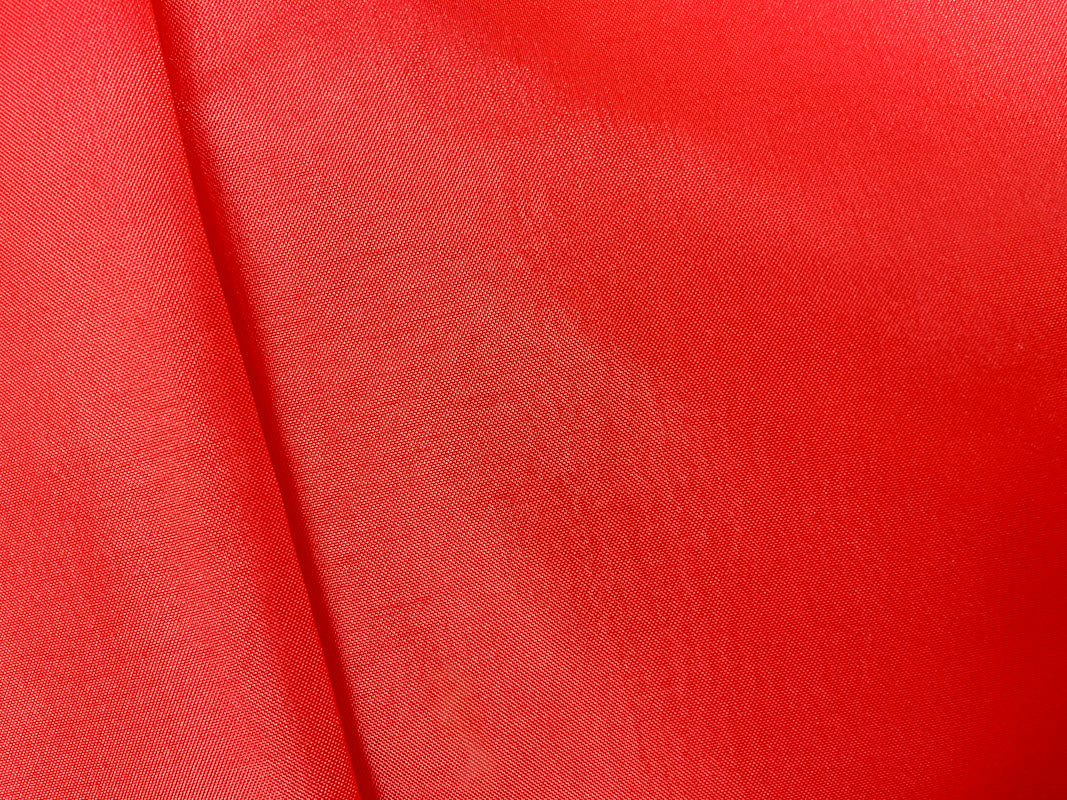 Red Poly China Silk Solid Lining Woven Fabric