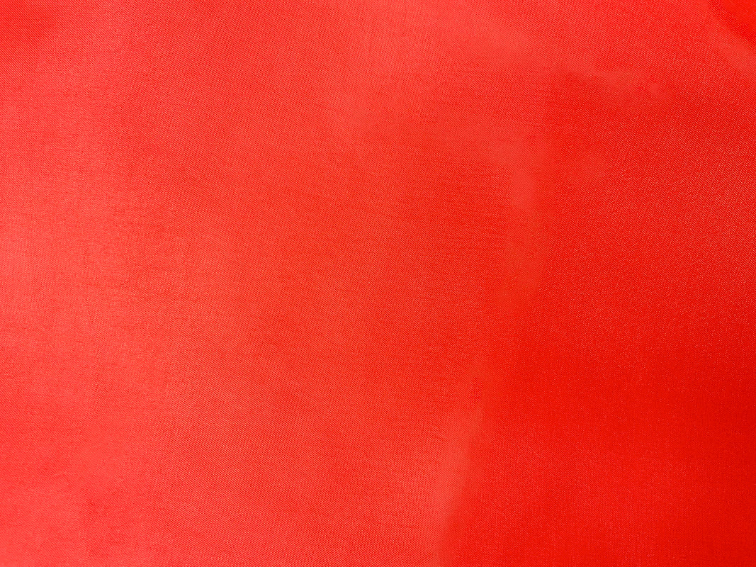 Red Poly China Silk Solid Lining Woven Fabric