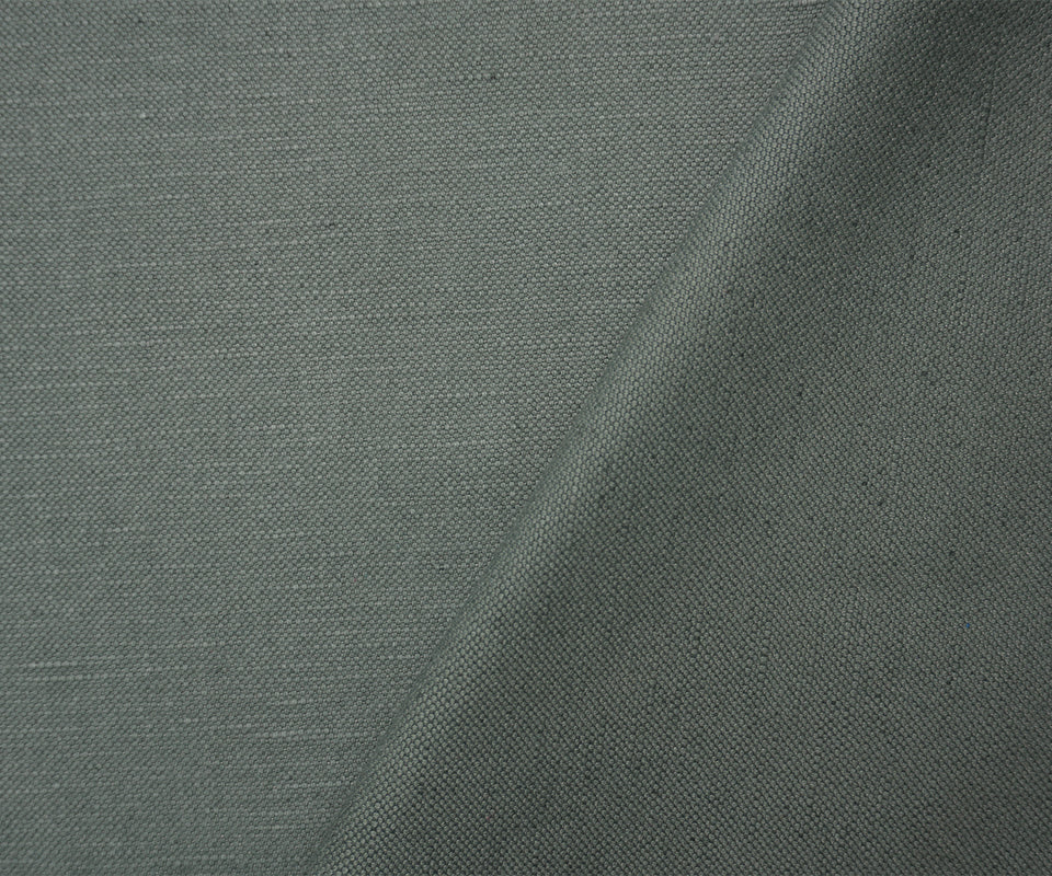 Gray PKaufmann Cotton-Linen Fulton Canvas Decorating Fabric