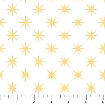Northcott Starburst quilting fabric in Gold Metallic