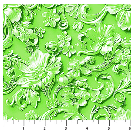 Northcott Patrick Lose Good Together Flower Green quilting fabric