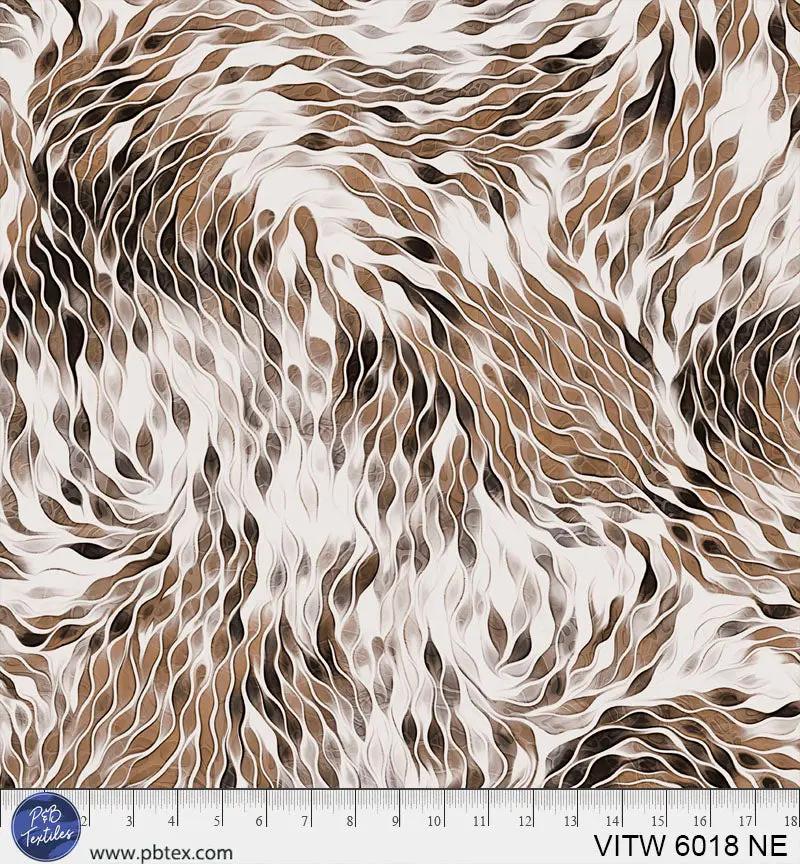 108" Vitality Chic Brown Cotton Wideback Fabric per yard P&B Textiles