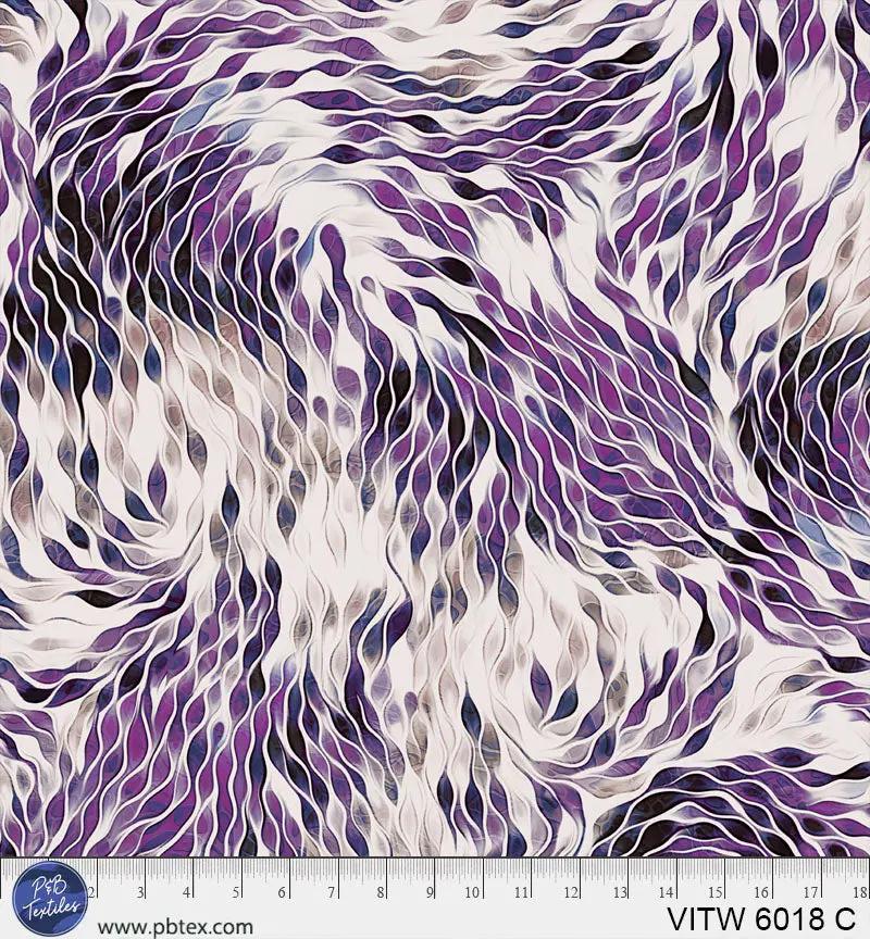 108" Vitality Chic Purple Cotton Wideback Fabric per yard P&B Textiles