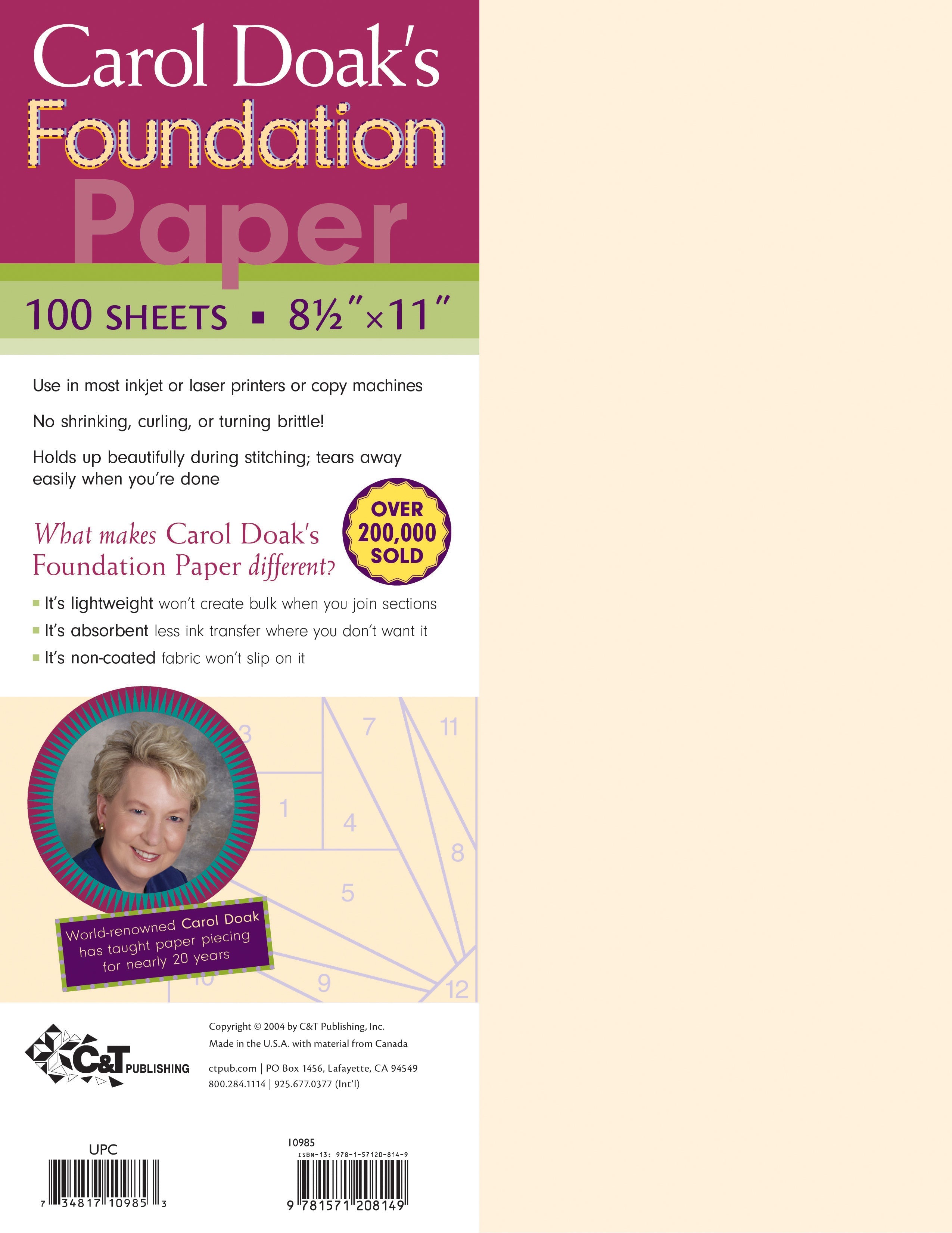 Carol Doak's Foundation Paper