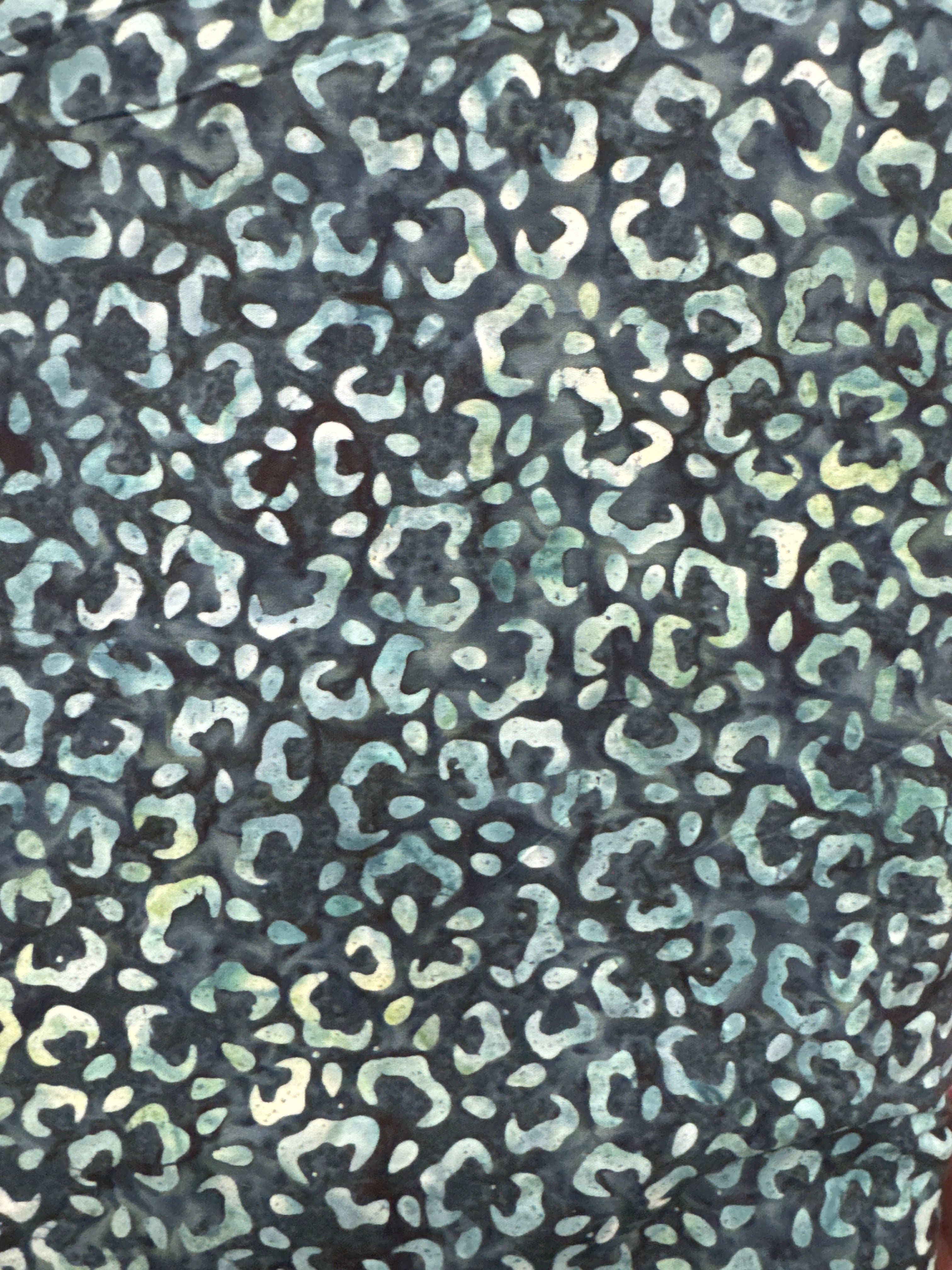 Abstract Petals Dark Teal floral quilting fabric by Wilmington Prints