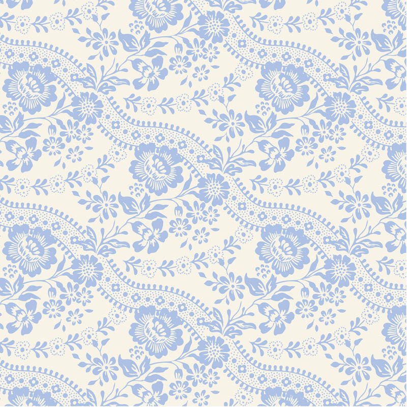 Something Blue Celeste Sky quilting fabric by Tilda