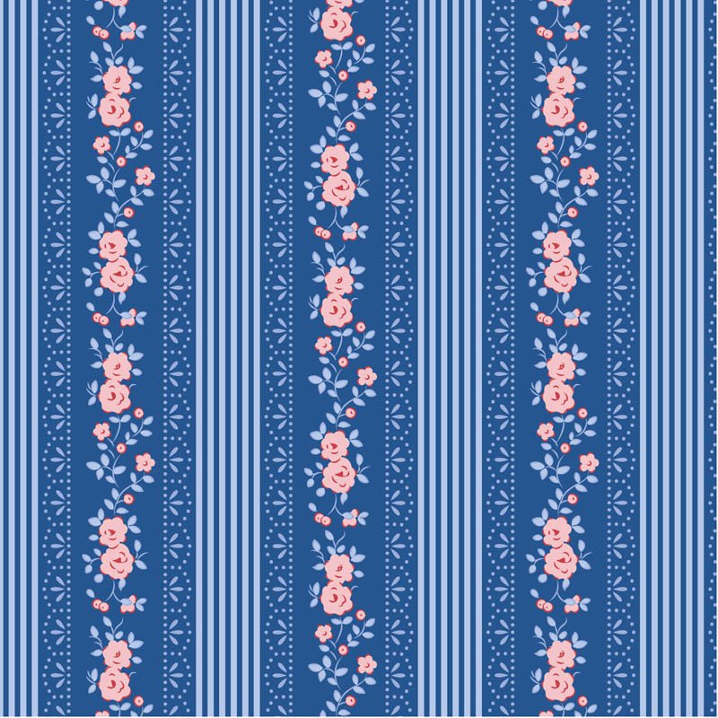 Something Blue Claramay Denim quilting fabric by Tilda