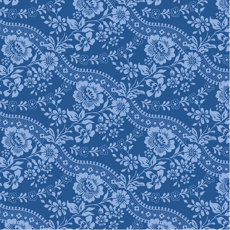 Something Blue Celeste Denim quilting fabric by Tilda