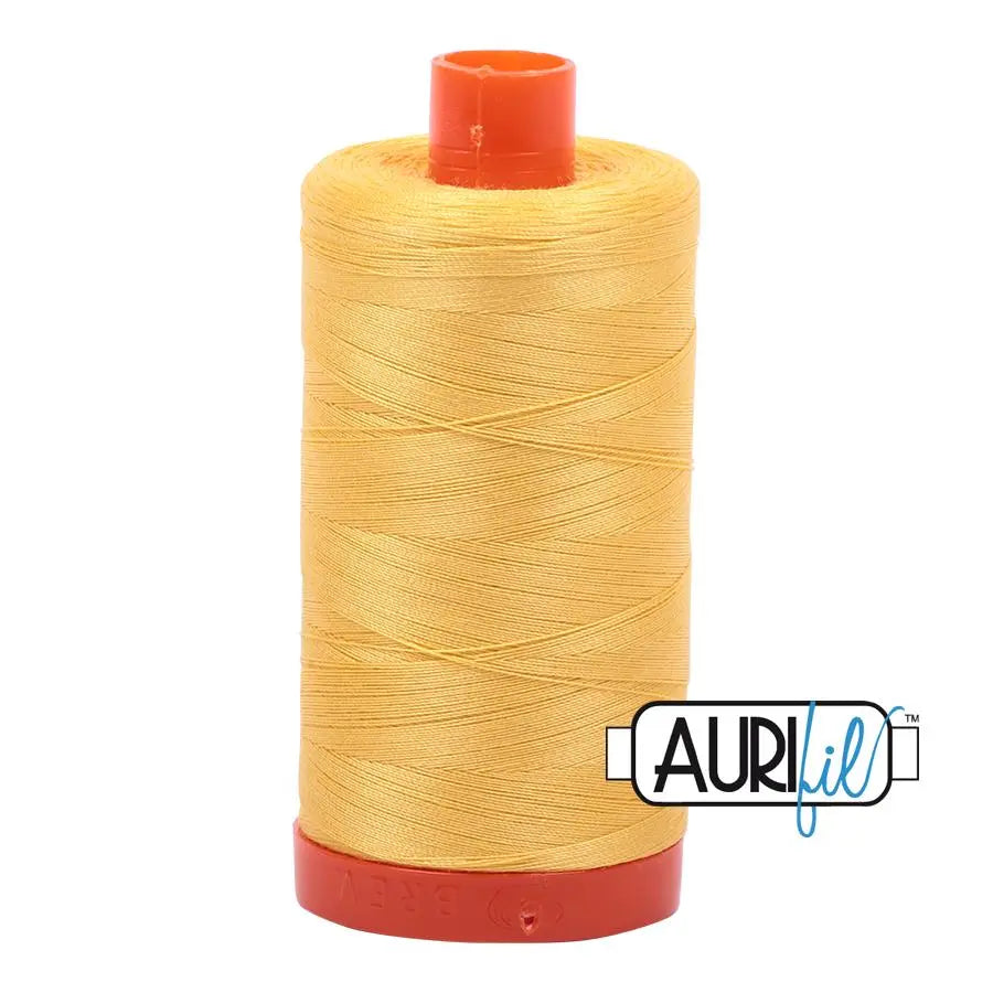 1135 Pale Yellow Aurifil Cotton 50wt Large Spool
