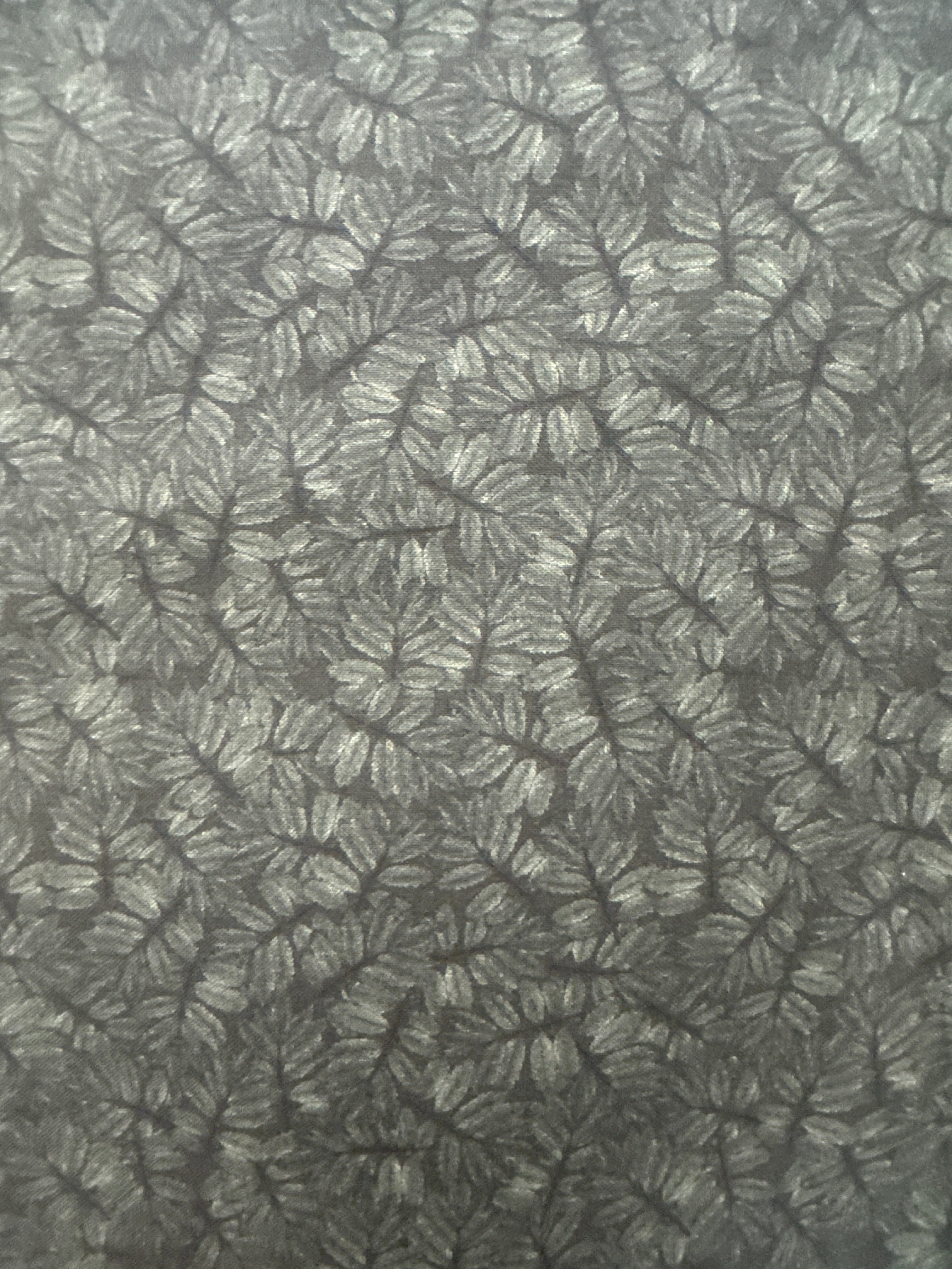 Natures Whisper Leaves Black blender quilting fabric