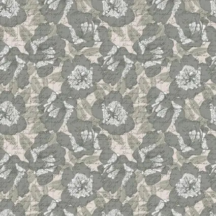 118" Bud To Bloom Azelias Green Wideback Fabric per yard PBS Fabrics