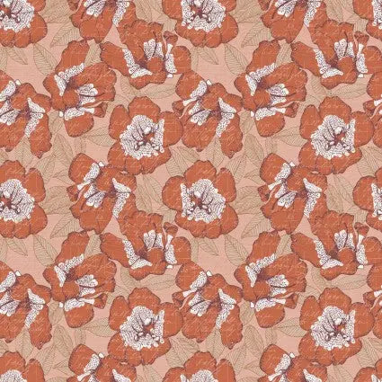 118" Bud To Bloom Azelias Pink Wideback Fabric per yard PBS Fabrics