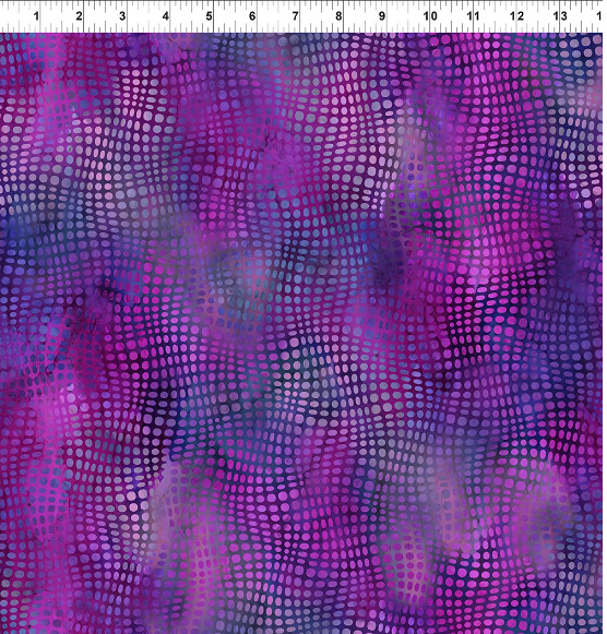 In The Beginning Impressions purple dots quilting cotton