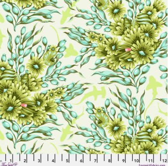 Shadow Sharks Seagrass Floral Reef quilting fabric by Tula Pink for Free Spirit