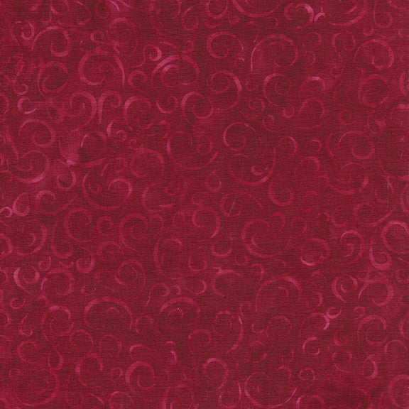 Island Batik Make a Wish streamers in red redwood