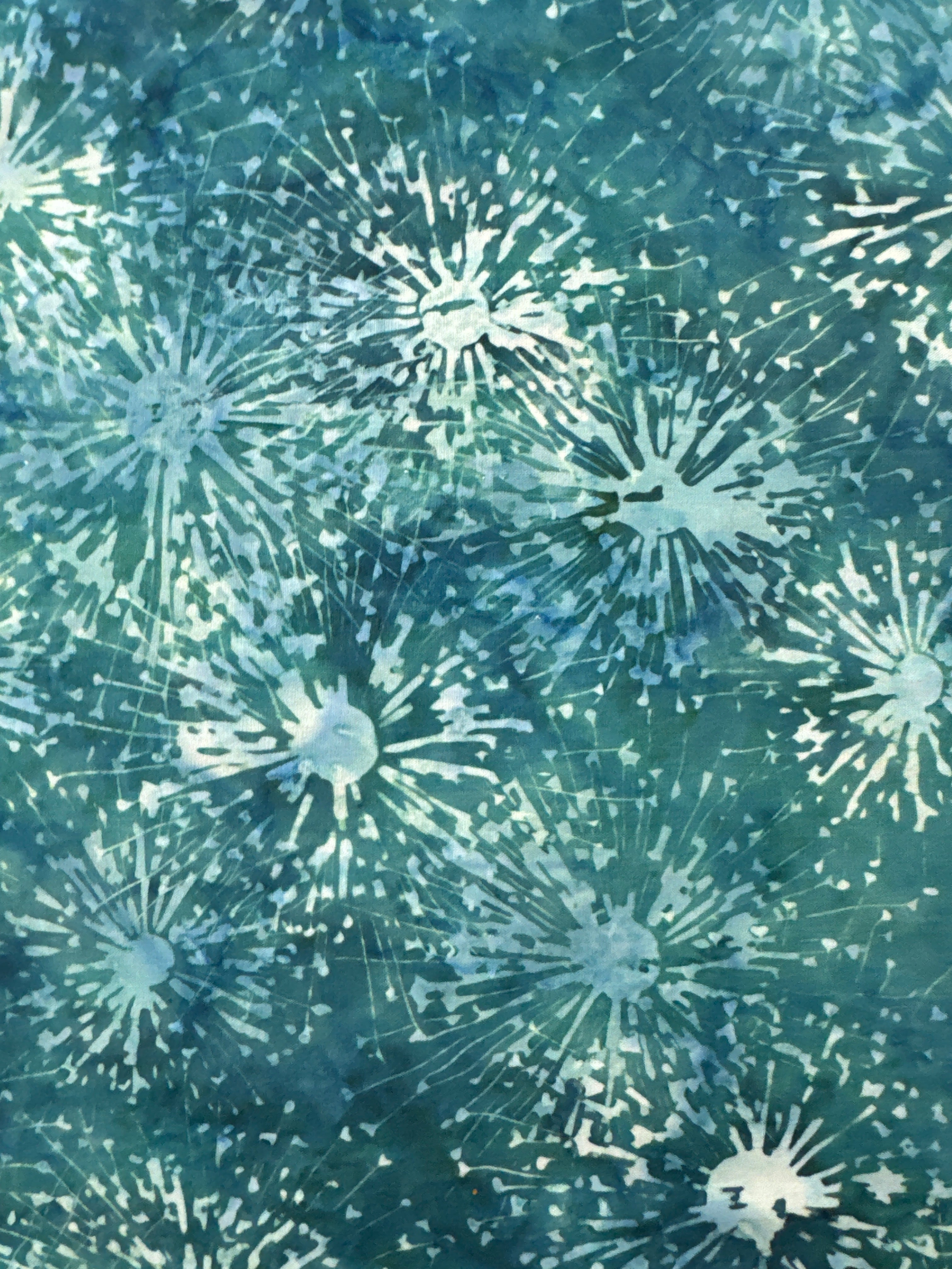 Sea Urchin Sea Mist green ocean quilting fabric by Hoffman Fabrics