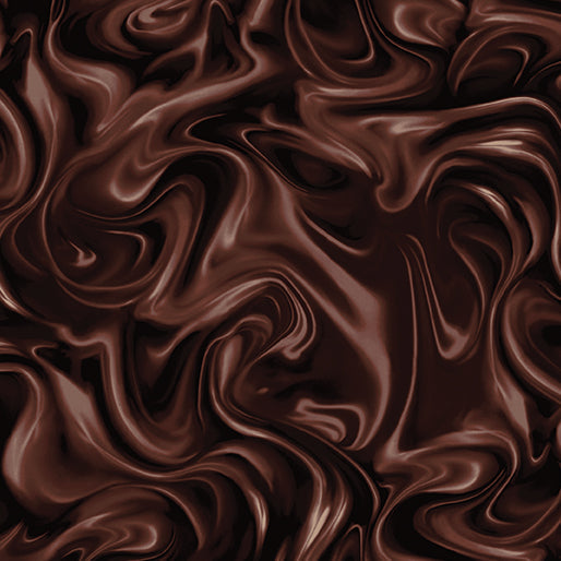 Benartex Marbleized quilting fabric in Dark Chocolate