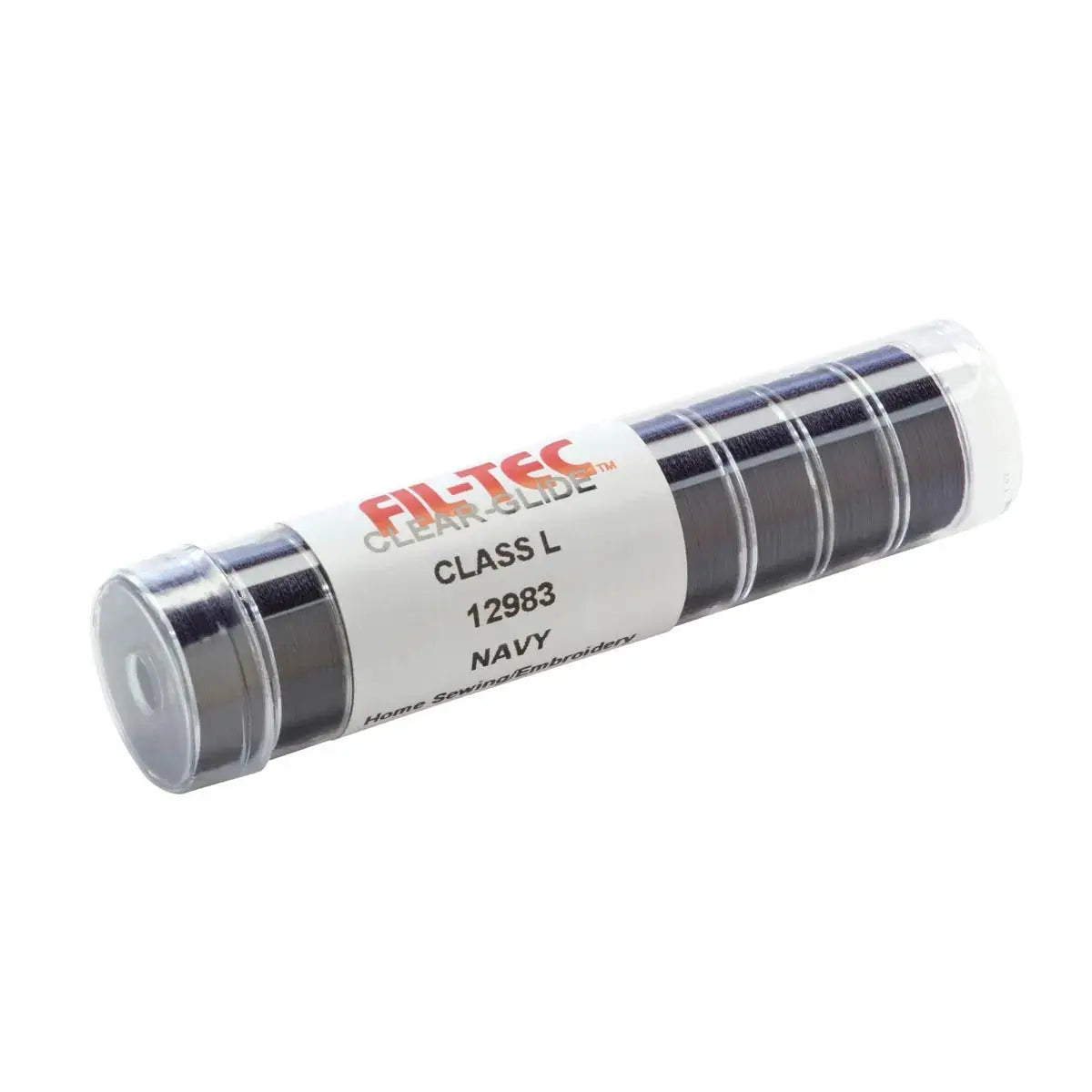 12983 Navy Prewound Clear-Glide Bobbin Tube - Style L - Linda's Electric Quilters