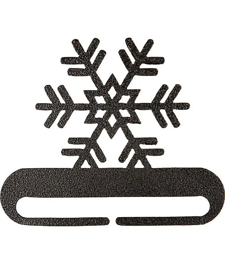 12in Snowflake Split Bottom Charcoal - Linda's Electric Quilters
