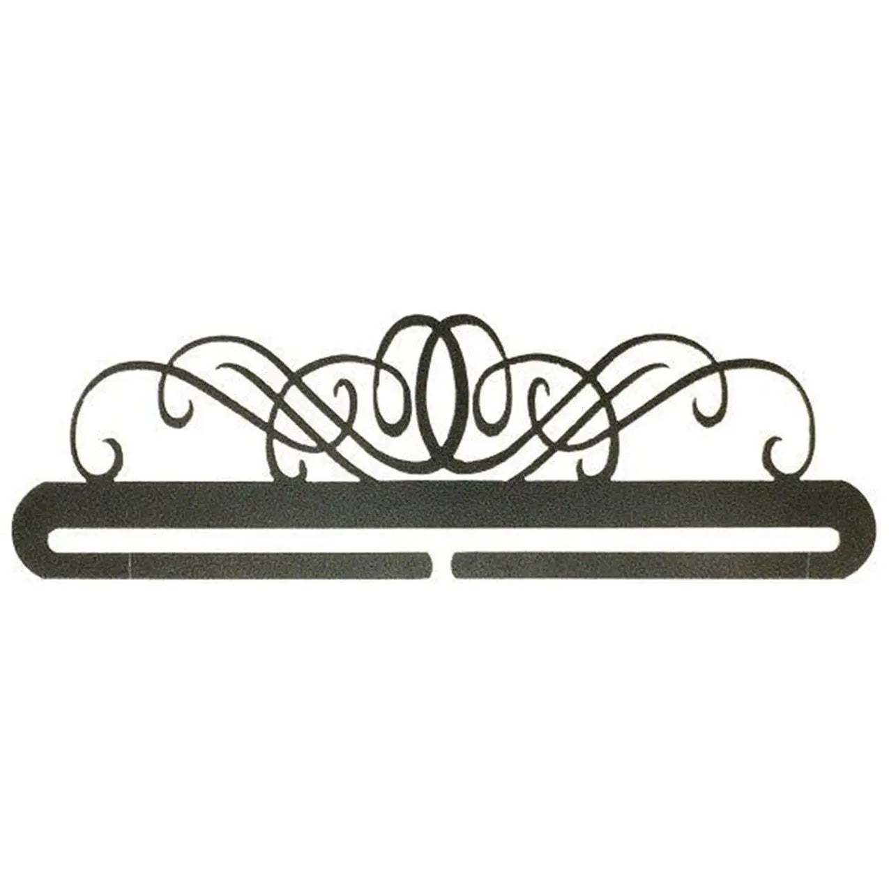 12in Windy Scroll Split Bottom Charcoal - Linda's Electric Quilters