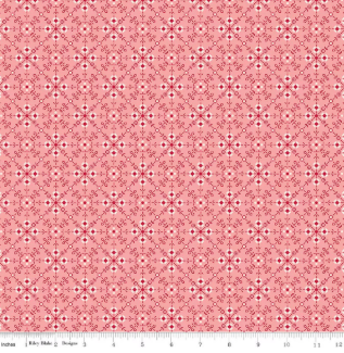 Berry and Sage Homemade Coral quilting fabric by Riley Blake