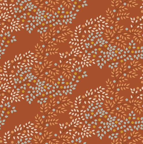 Tilda Creating Memories Autumn Berrytangle Copper 130140 quilting fabric
