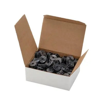 13077 Black Prewound Clear-Glide Style L (Case of 100) - Linda's Electric Quilters