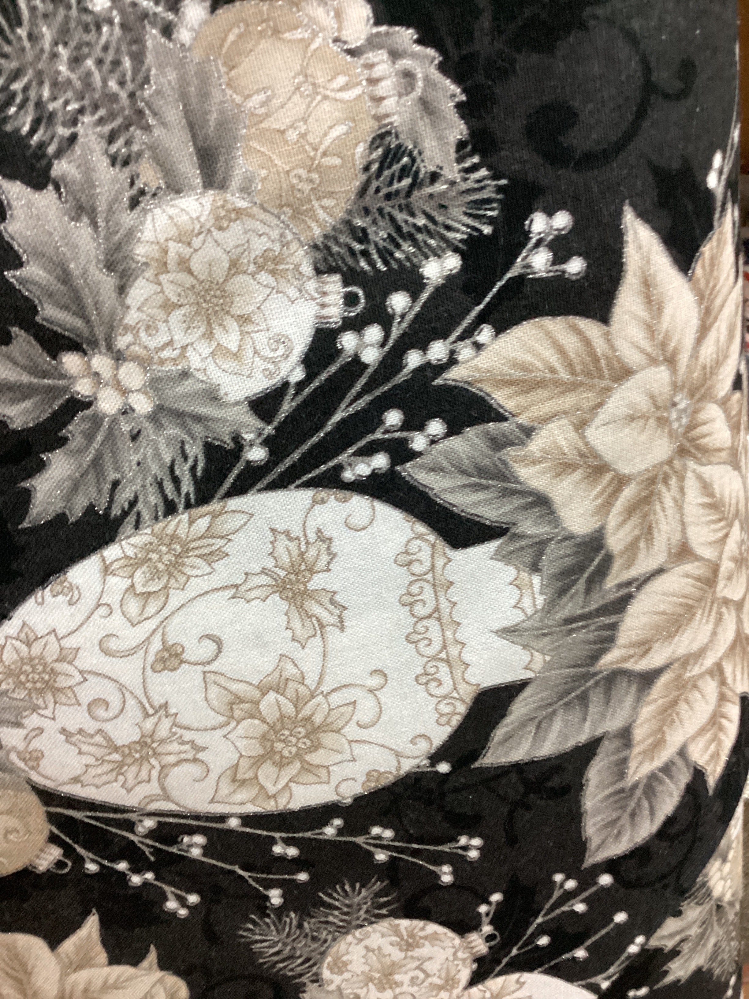 Robert Kaufman Holiday Flourish Festive Finery Shadow 22284 quilting fabric