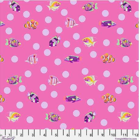 School Crossing Delphine Floral Reef quilting fabric by Tula Pink for Free Spirit
