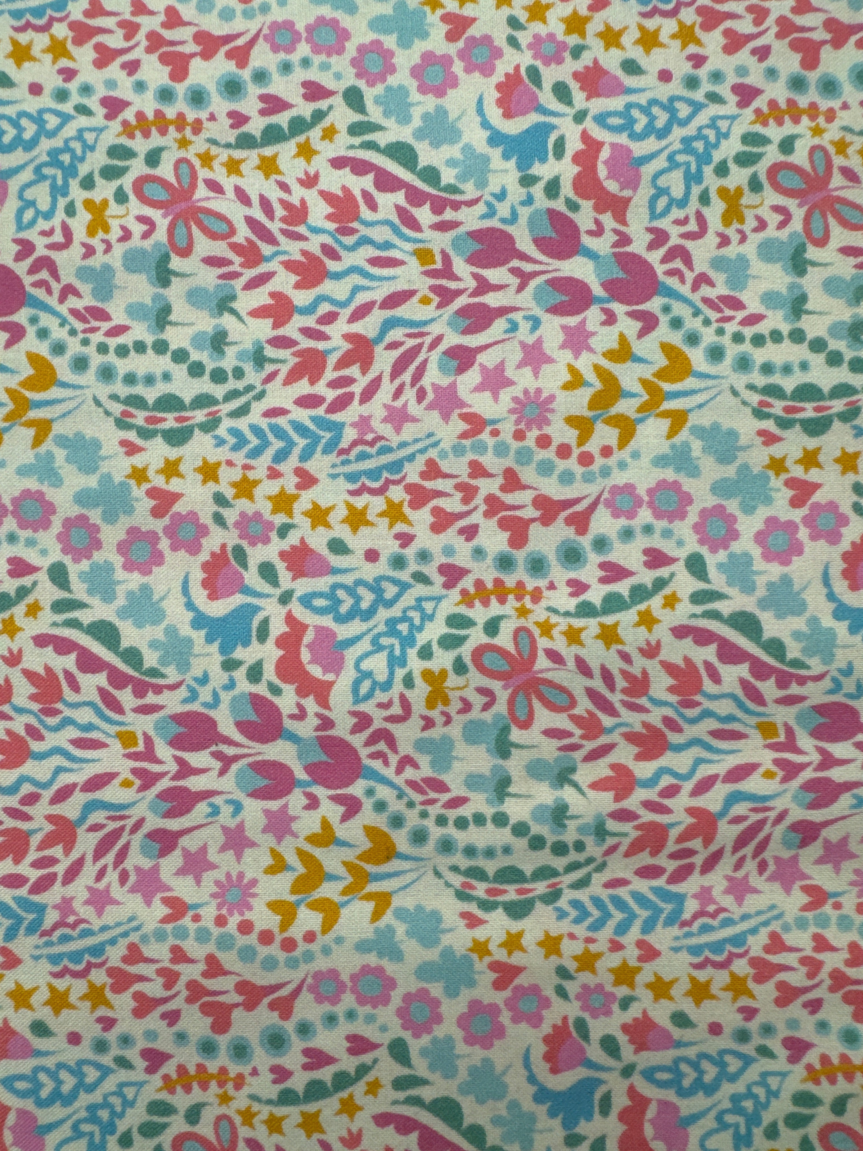 Flower Garden Pastel floral quilting fabric by Windham Fabrics