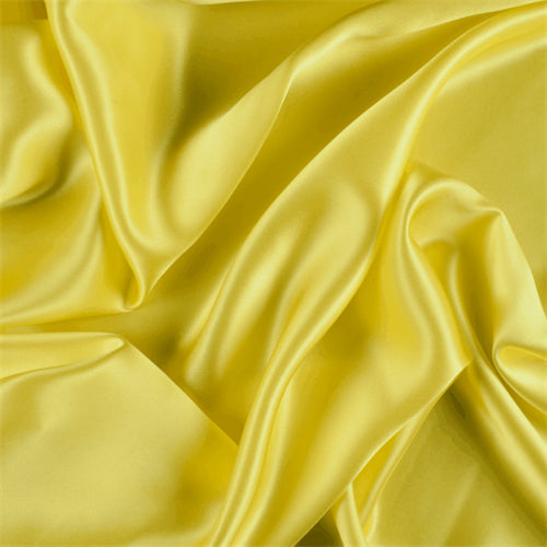 Runway Silks Bright Yellow Stretch Silk Charmeuse Fabric - Reorderable