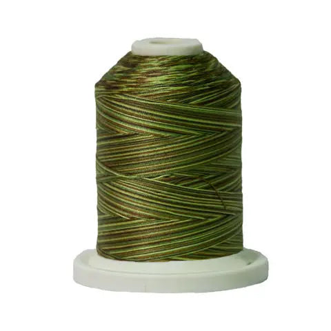 152 Olive Hues Signature Cotton Variegated Thread Mini Spool - 40WT American & Efird Signature