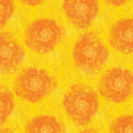 Benartex Harry Potter Magic Yellow Orange quilting fabric