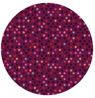 Benartex Confetti Drop quilting cotton fabric in Dark Red Multi