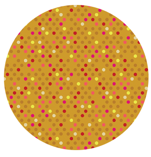 Benartex Confetti Drop quilting cotton fabric in Gold Multi