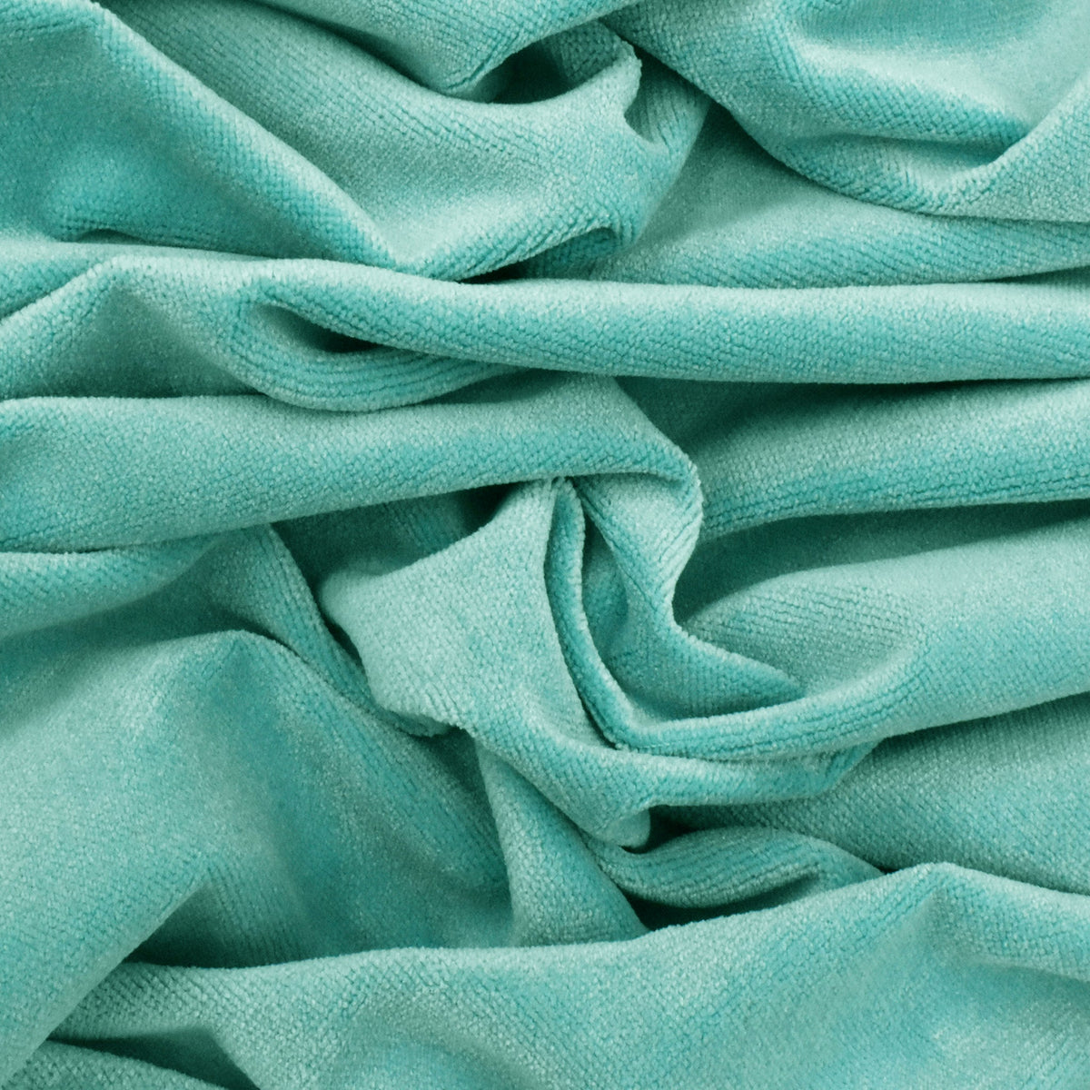 Summer Turquoise Low Pile Velvet Woven Home Decorating Fabric