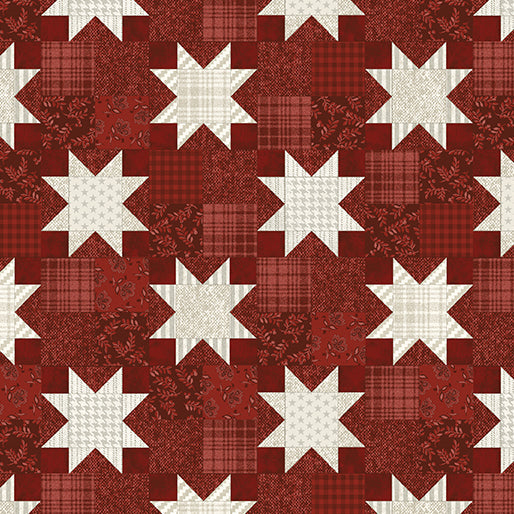 American Valor American Quilt Dark Red patriotic quilting fabric by Benartex