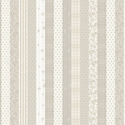 American Valor Patriotic Stripe Natural quilting fabric by Benartex