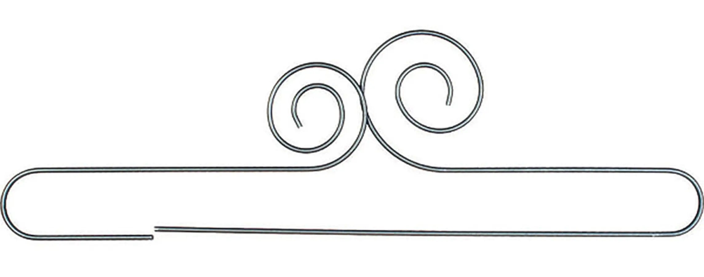 16in Double Scroll Split Btm Silver Tex Hanger - Linda's Electric Quilters