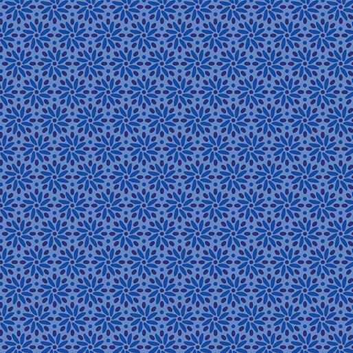 Transparency - Daisy - Periwinkle 44" / 45" Fabric Per Yard